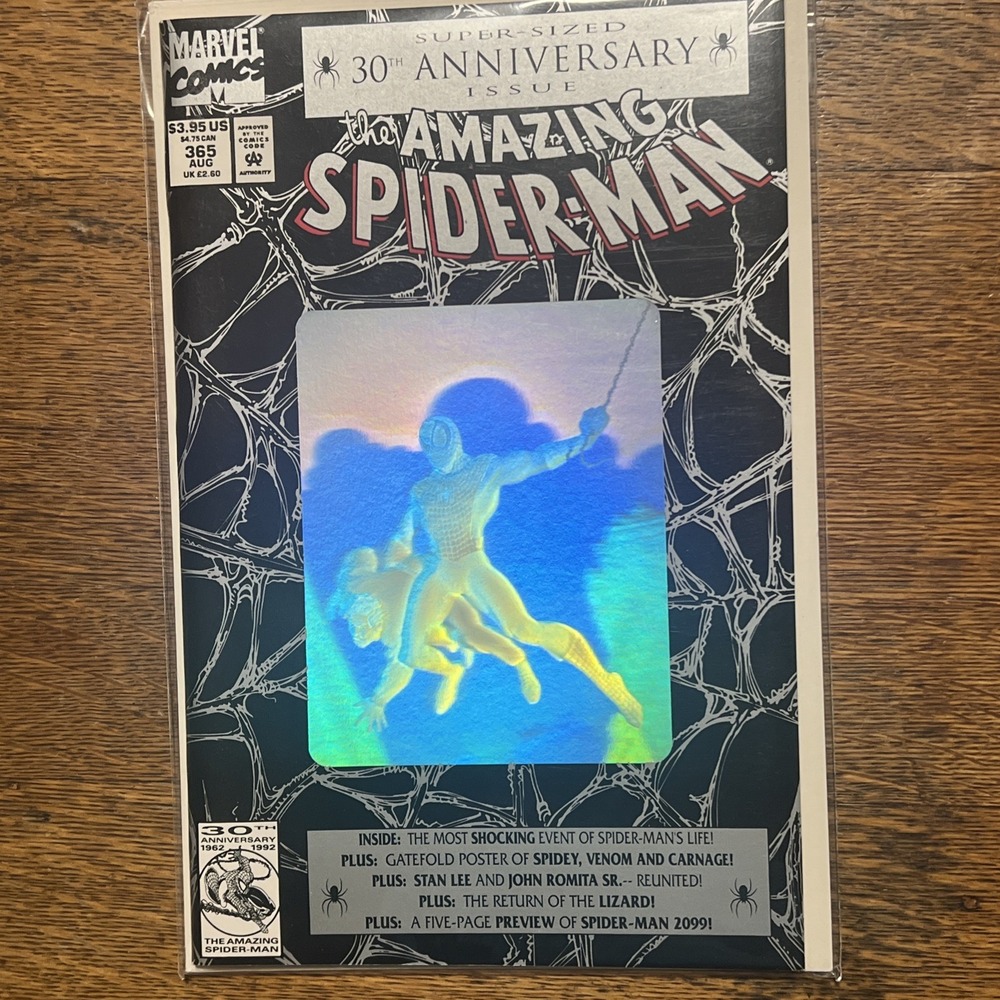 Marvel The Amazing Spider-Man #365 30th Anniversary Hologram Cover Comic 1992